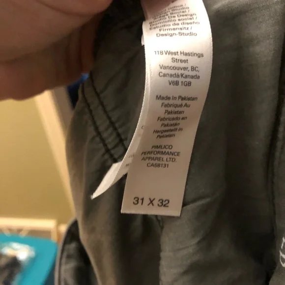 Men's Olive Green DU/ER Chino Pants 31 x32 - Picture 9 of 9